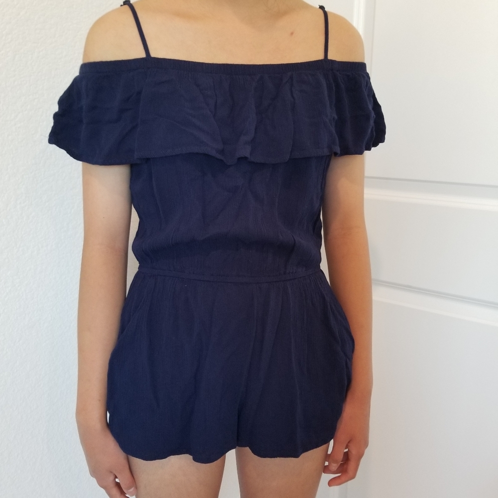 Navy Blue Romper